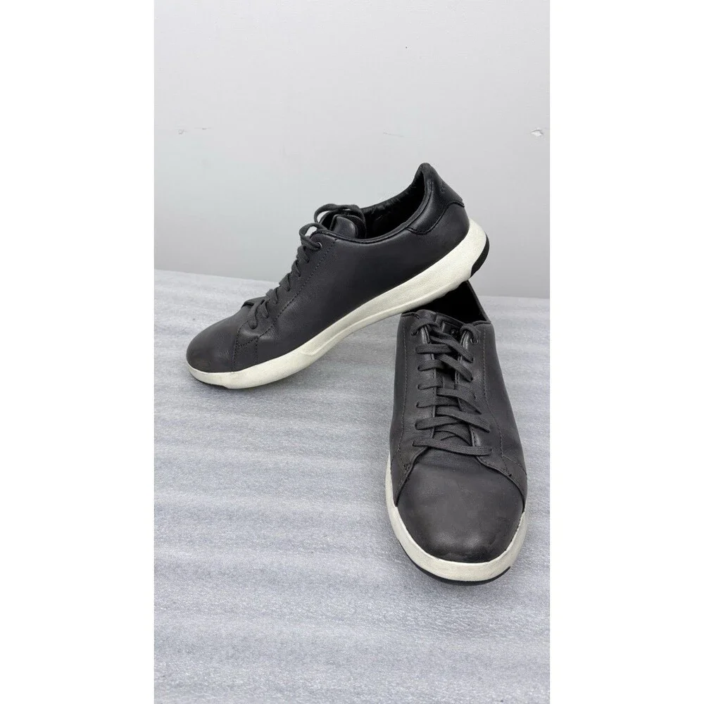 Cole Haan Men Shoes Size 10 M Gray Leather Sneaker Low Top Lace Up  Grand. OS